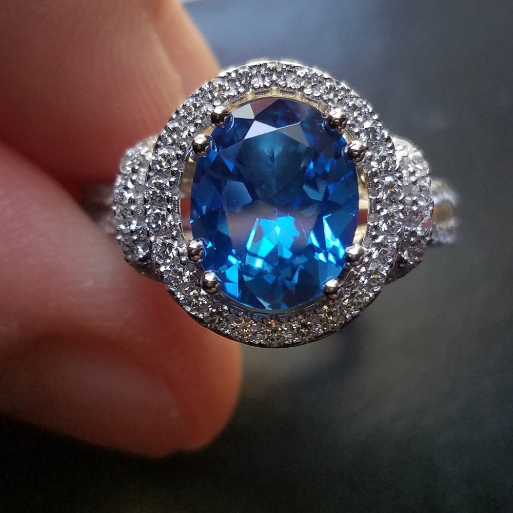 Genuine Topaz and Absolute Ring size 8